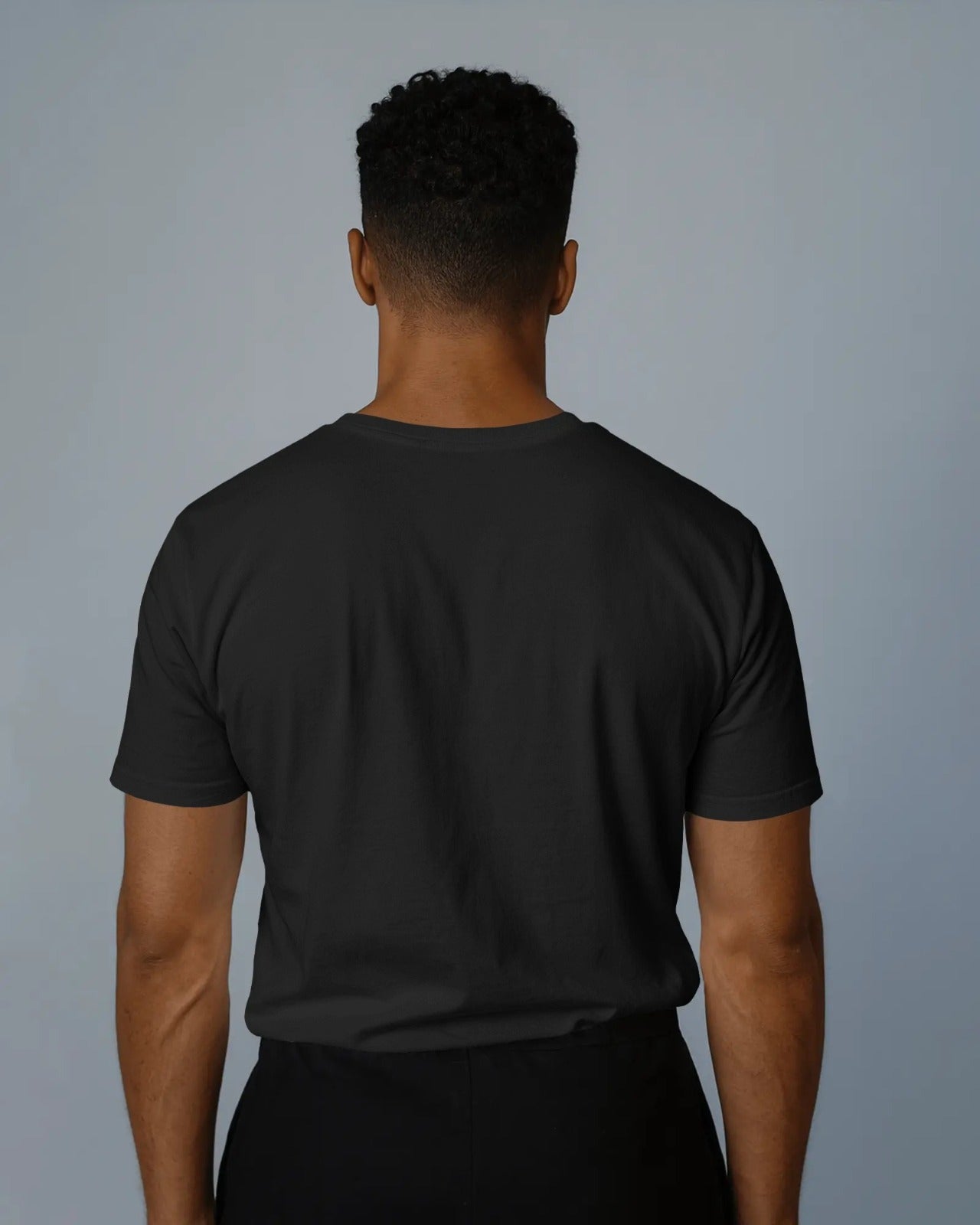 Black Regular Fit “Keep Life Simple” Printed T-Shirt