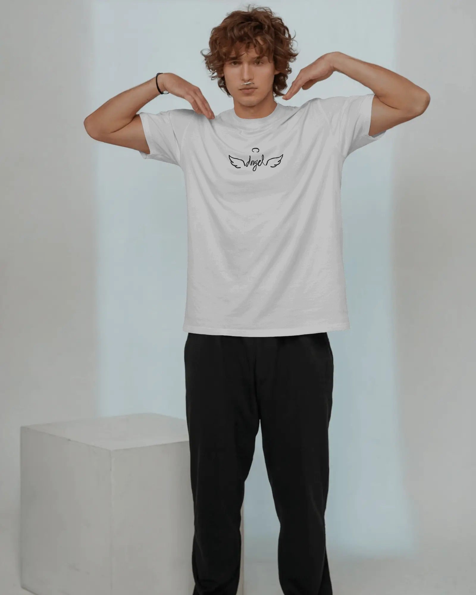 Limited Edition White Oversized “Angelic Curse” T-Shirt