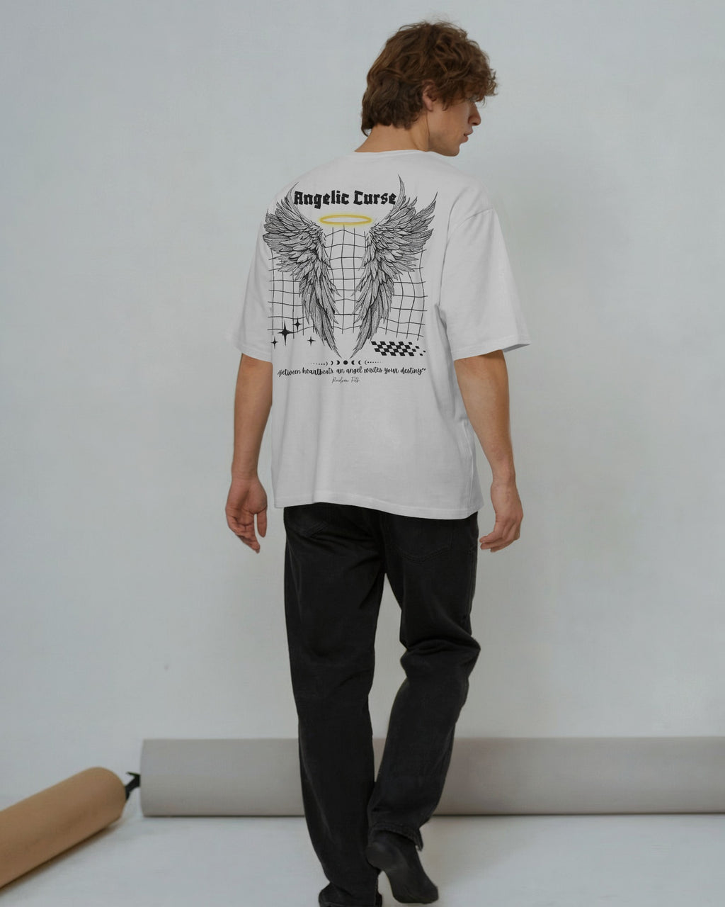 Limited Edition White Oversized “Angelic Curse” T-Shirt