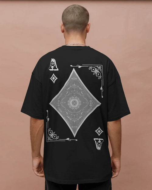 Rudra Series – Sovereign Diamond Graphic Oversized T-Shirt
