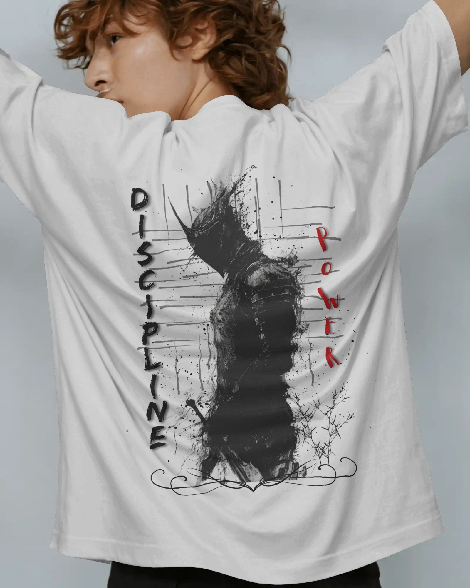 Rudra Series – “Discipline × Power” Oversized T-Shirt by Rudrax Fits