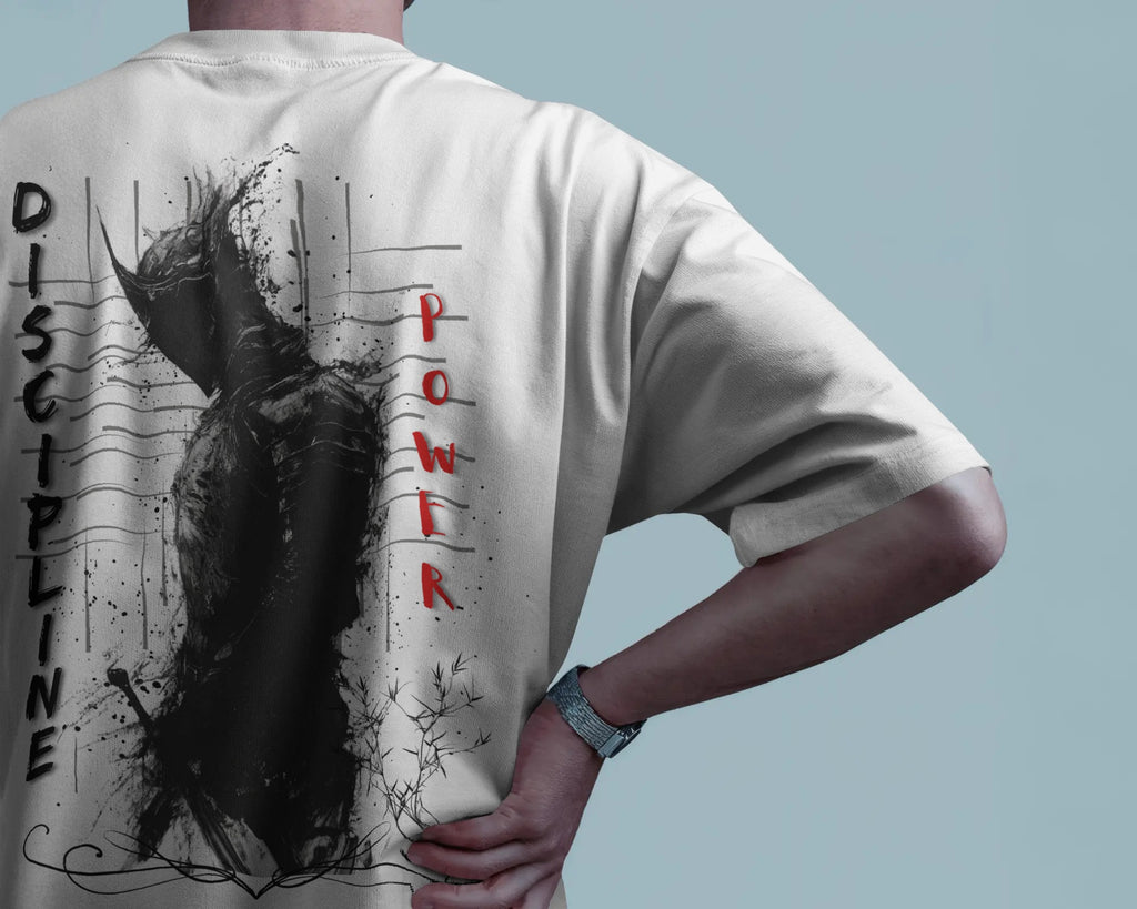Rudra Series – “Discipline × Power” Oversized T-Shirt by Rudrax Fits