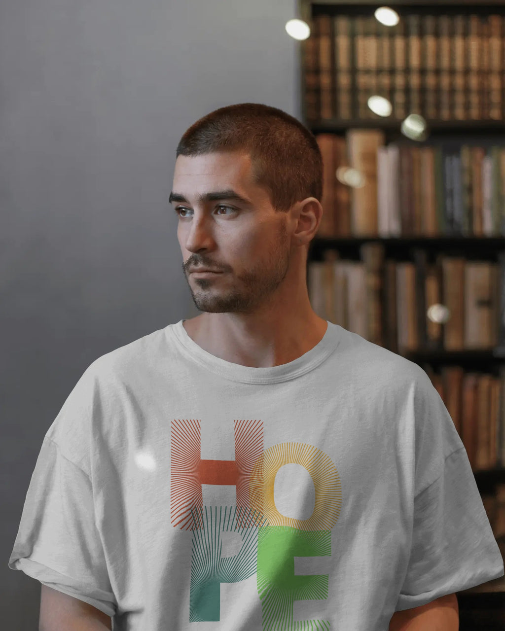 HOPE Colorwave Graphic Tee – White