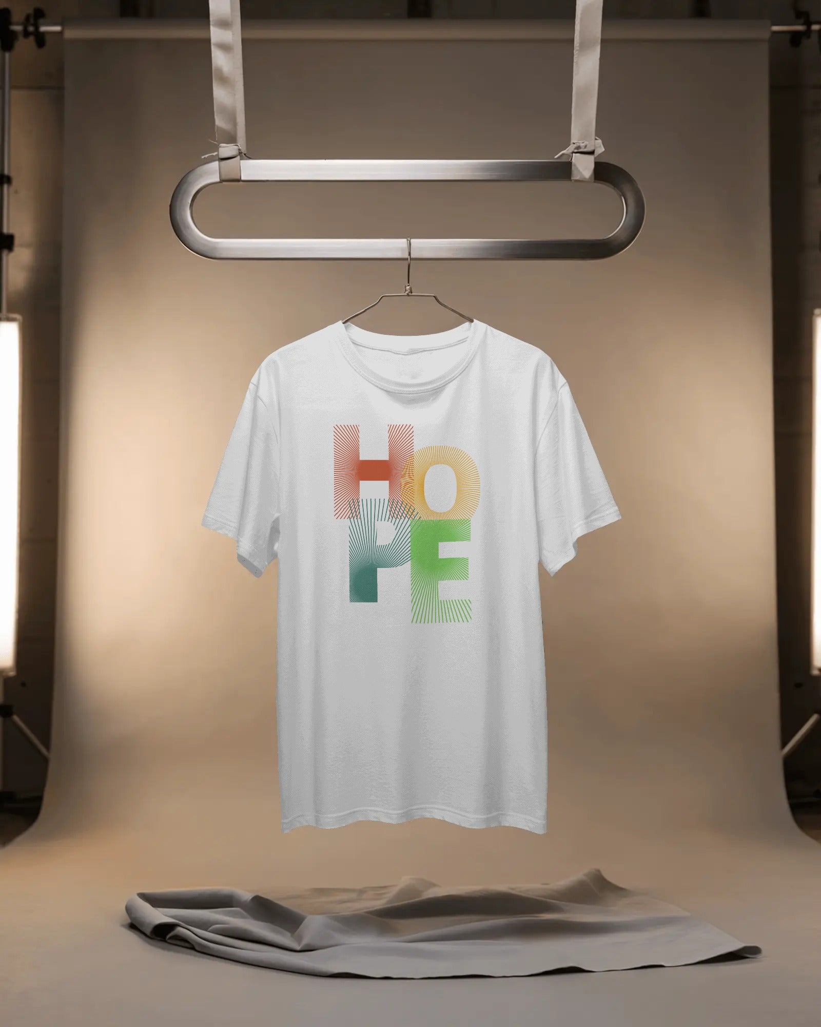 HOPE Colorwave Graphic Tee – White