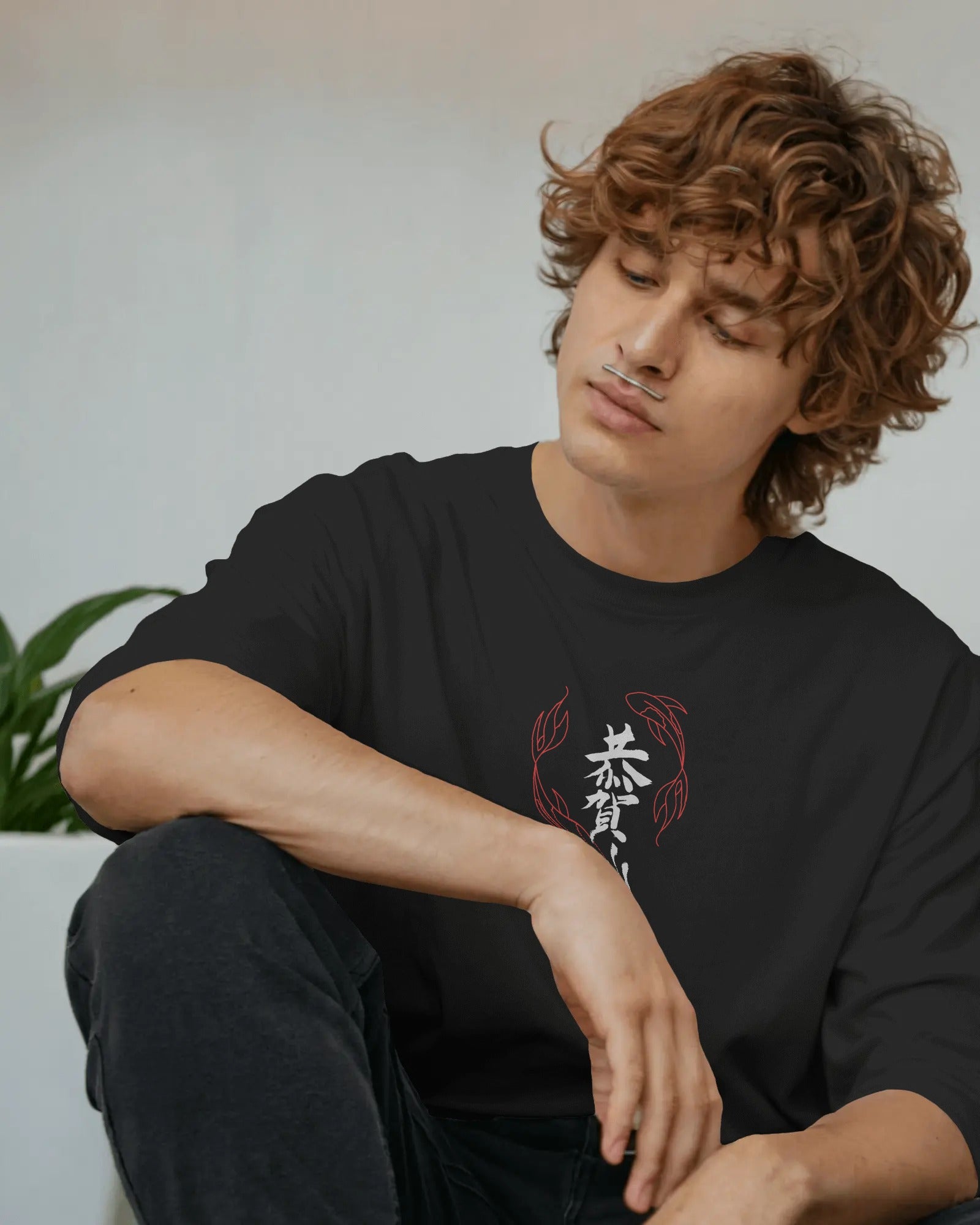Rudra Series – “Samurai Spirit” Oversized T-Shirt by Rudrax Fits
