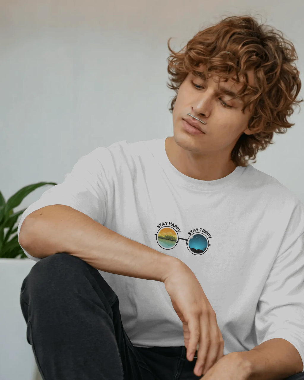 Stay Happy, Stay Trippy - Black