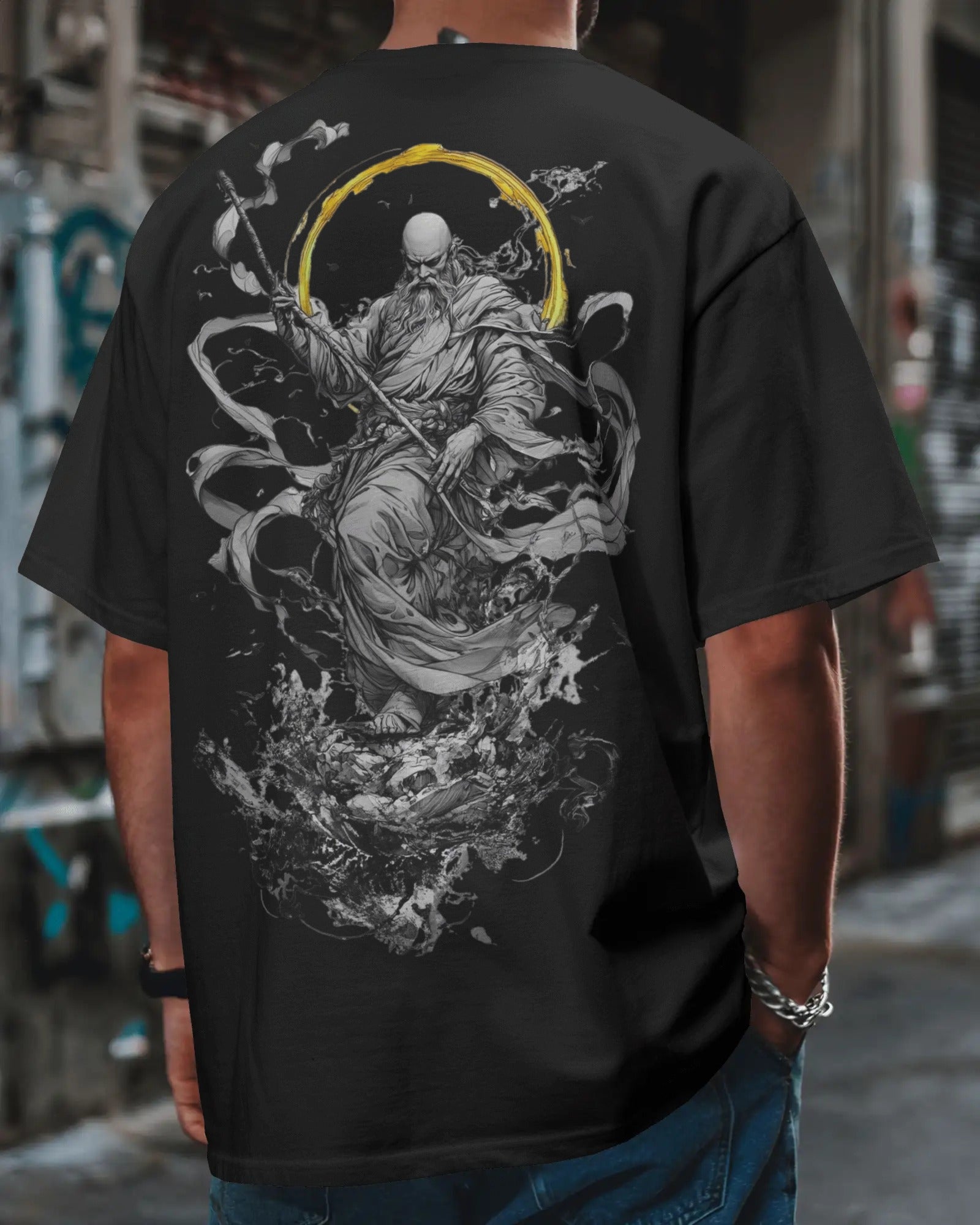 RUDRA SERIES – "WRATH" BLACK OVERSIZED T-SHIRT