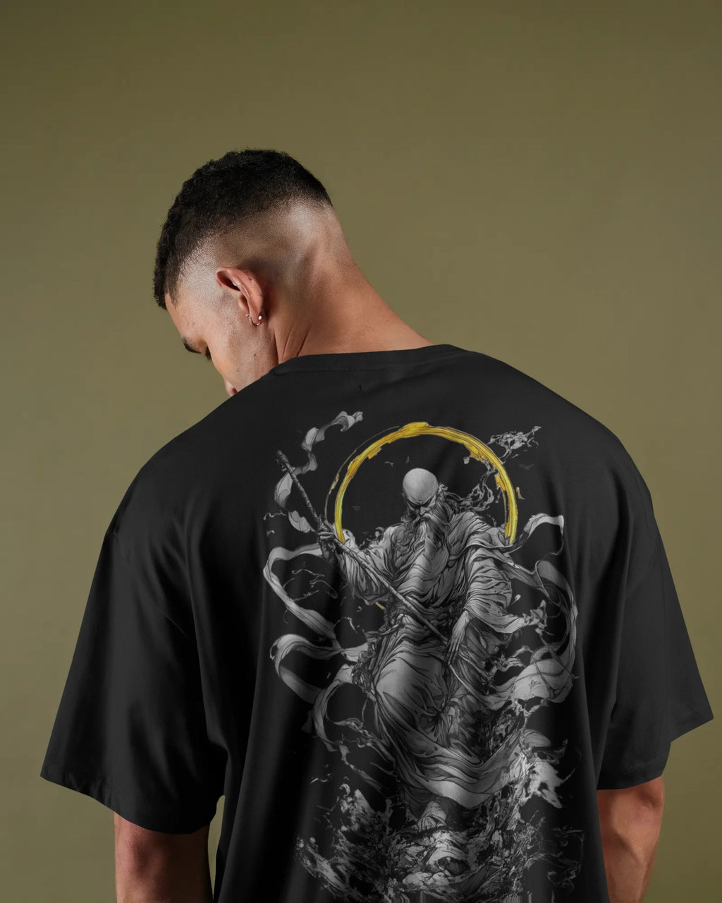 RUDRA SERIES – "WRATH" BLACK OVERSIZED T-SHIRT