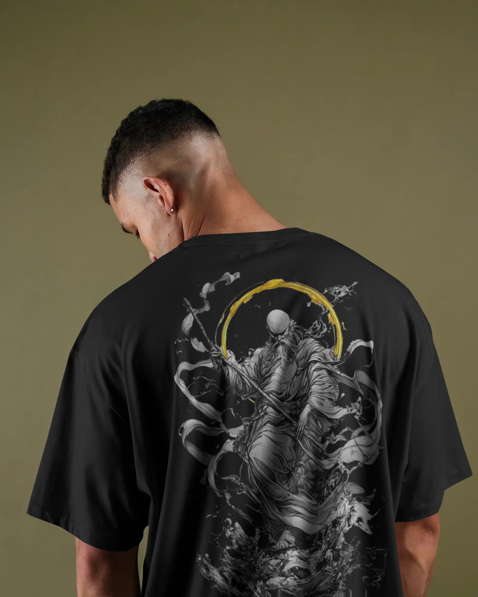 RUDRA SERIES – "WRATH" BLACK OVERSIZED T-SHIRT