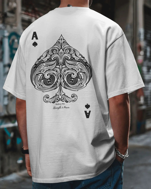 Rudra Series – Ace of Spades Oversized T-Shirt