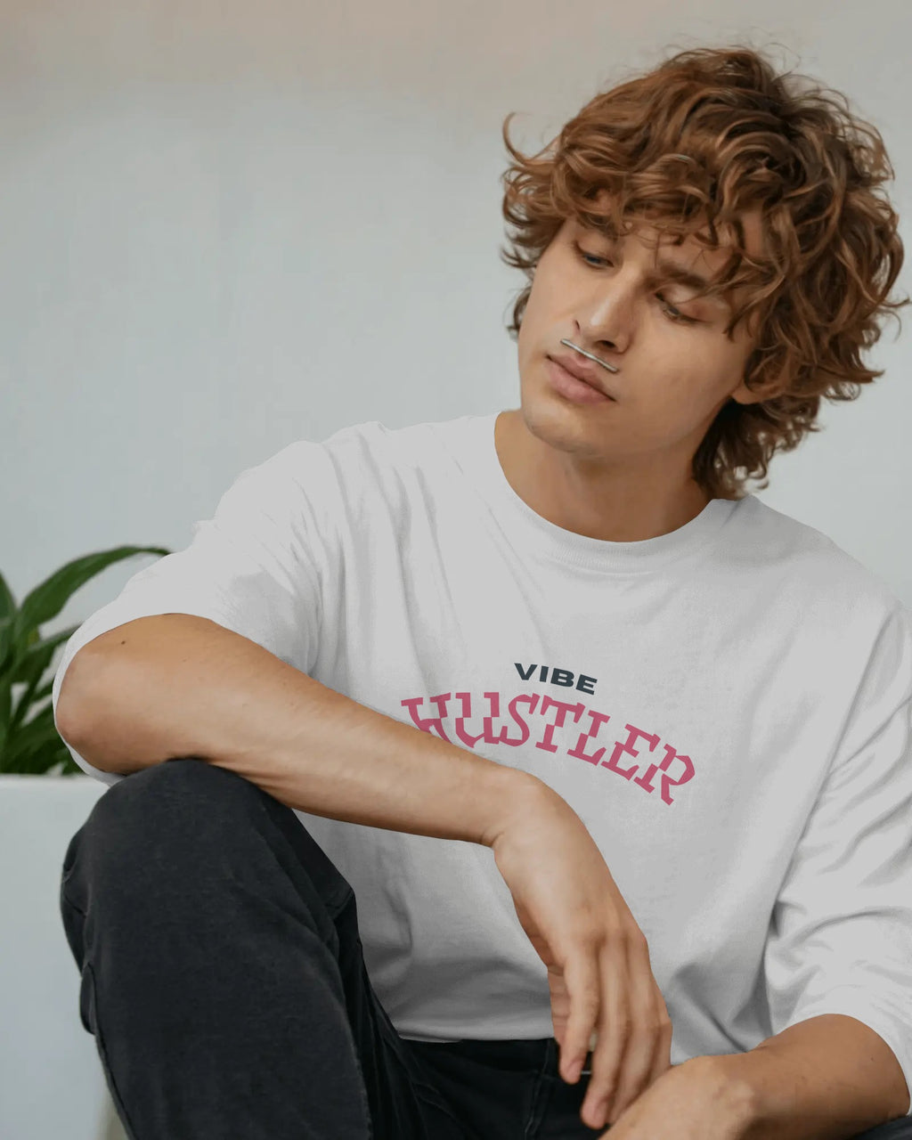 “Silence Speaks Loud” Oversized Streetwear T-Shirt- White